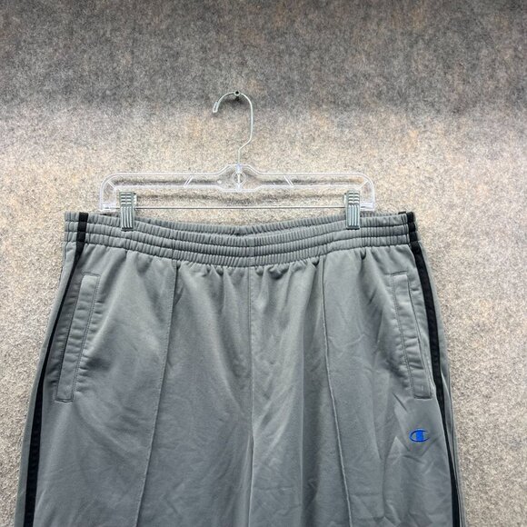 Champion Sweatpants Mens Large Gray Athletic Training Gym Elastic Waist Pleated - Picture 9 of 11